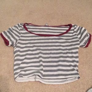 Striped crop top